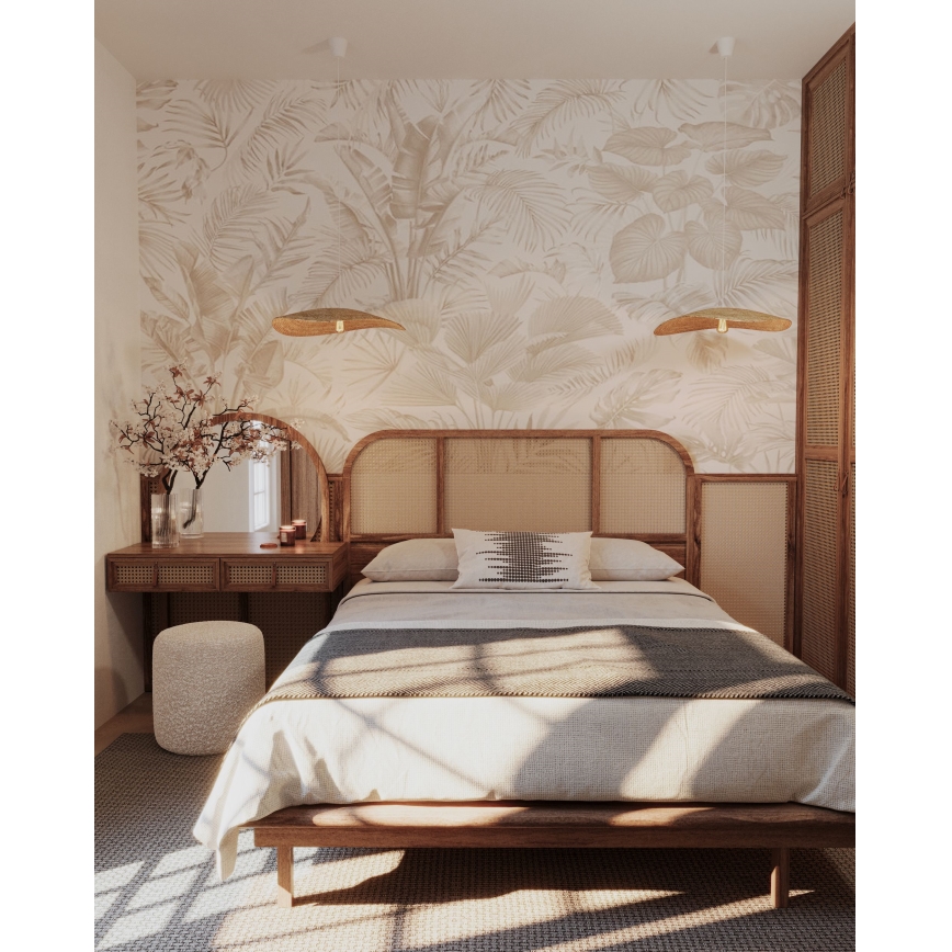 MAXLIGHT P0581 - Viseći luster na sajli NAP 1xE27/15W/230V, prečnik 60 cm, bež