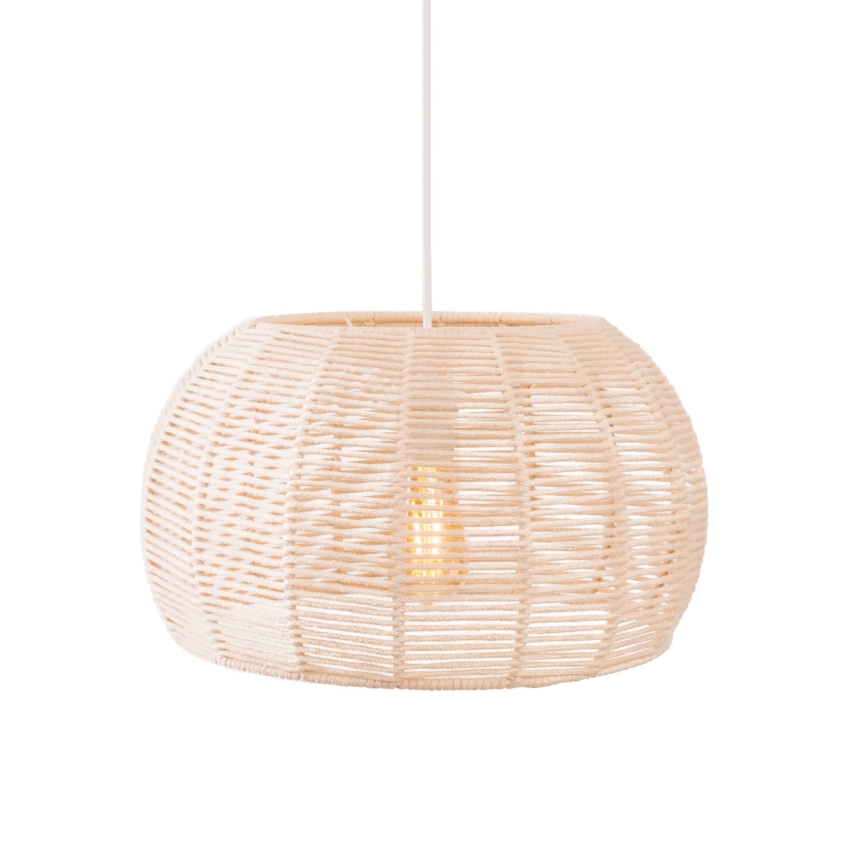 MAXLIGHT P0583 - Luster na sajli PRASLIN 1xE27/15W/230V prečnik 39 cm bež