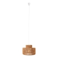 MAXLIGHT P0587 - Luster na sajli RAFFLE 1xE27/15W/230V Ø 40 cm braon