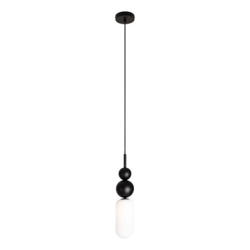 MAXLIGHT P0641 - Luster na sajli NOVA 1xG9/12W/230V prečnik 12 cm crna