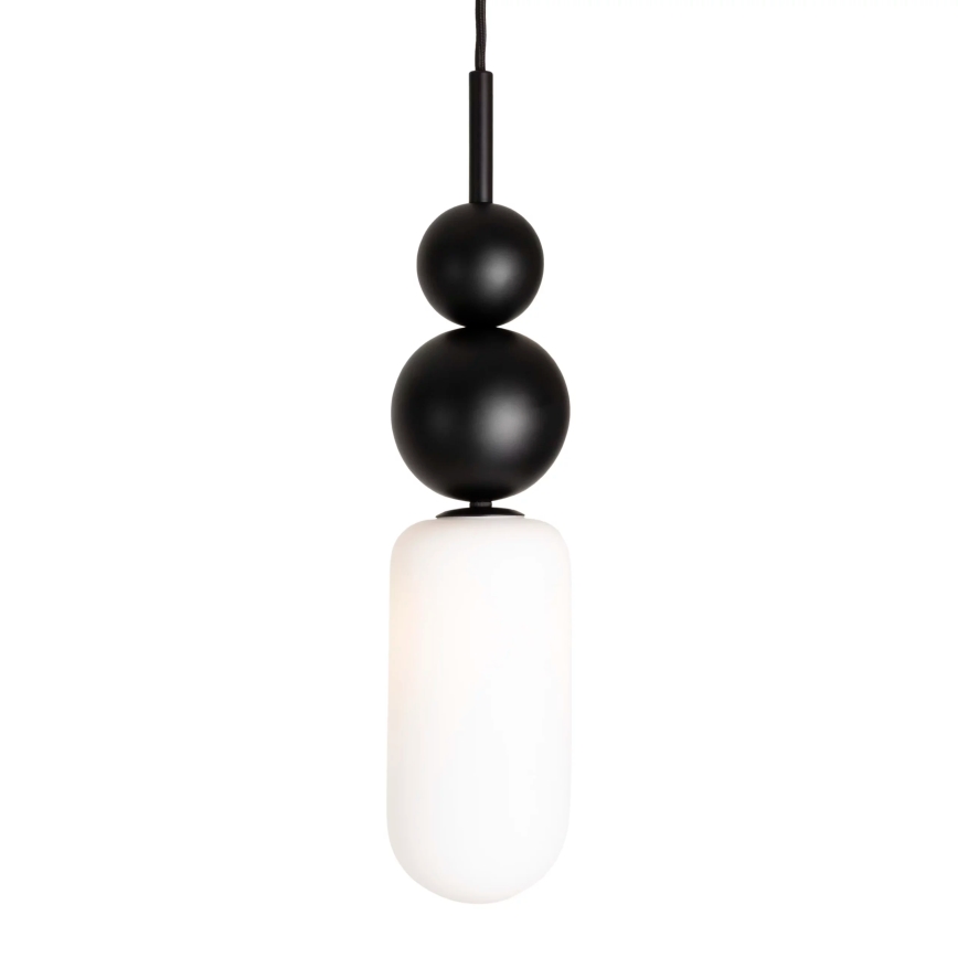 MAXLIGHT P0641 - Luster na sajli NOVA 1xG9/12W/230V prečnik 12 cm crna