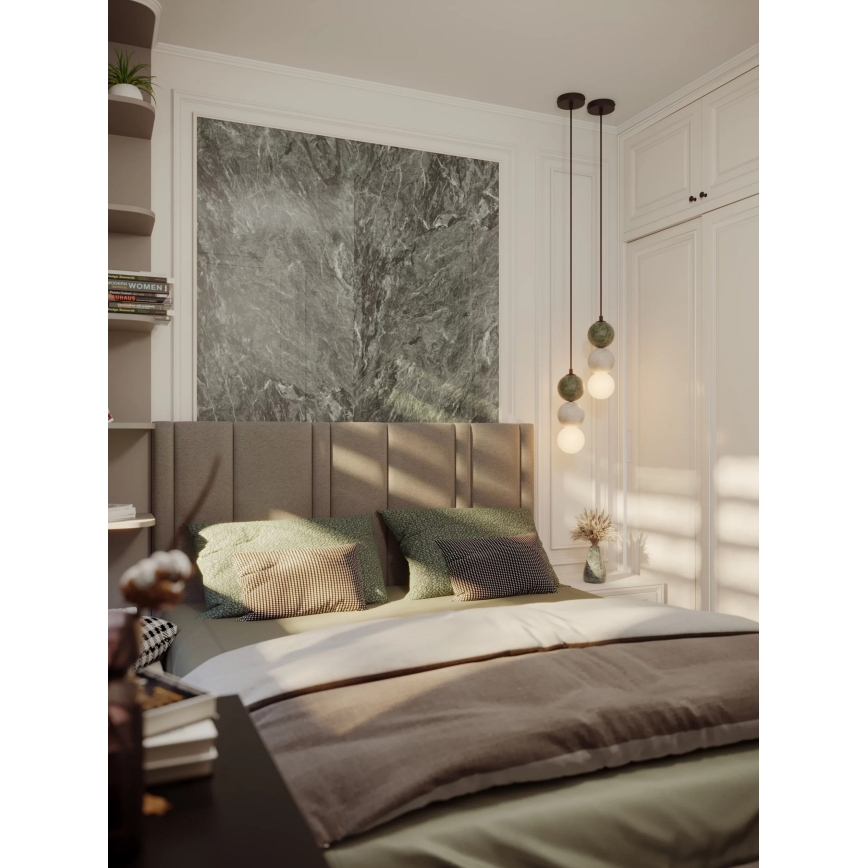 MAXLIGHT P0665 - Luster na sajli ALICE 1xG9/7W/230V prečnik 10 cm crna