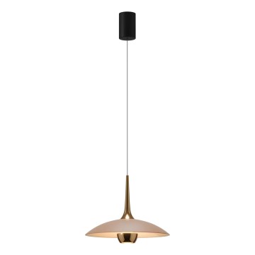 MAXLIGHT P0674 - LED luster na sajli MANUKA LED/12W/230V Ø 28 cm zlatna/bež