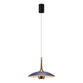 MAXLIGHT P0675 - LED luster na sajli MANUKA LED/12W/230V prečnik 28 cm zlatna/plava