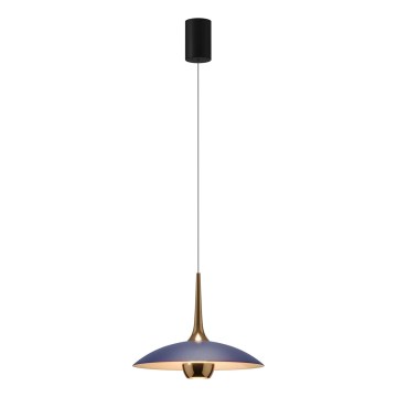 MAXLIGHT P0675 - LED luster na sajli MANUKA LED/12W/230V prečnik 28 cm zlatna/plava