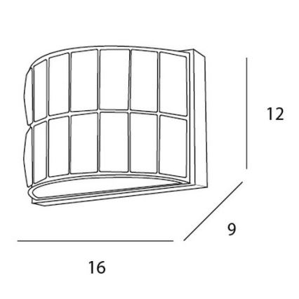 MAXLIGHT W0204 - Zidno svetlo DIAMANTE 1xG9/42W/230V sjajni hrom