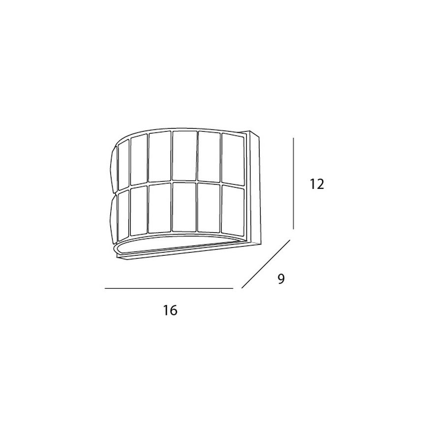 MAXLIGHT W0204 - Zidno svetlo DIAMANTE 1xG9/42W/230V sjajni hrom