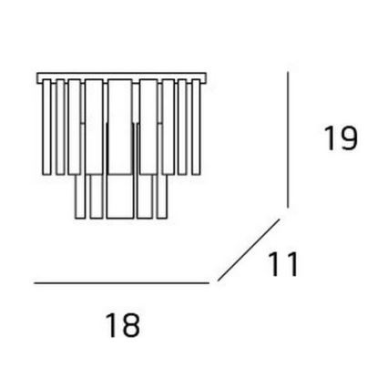MAXLIGHT W0209 - Zidna lampa MONACO 2xG9/40W/230V sjajni hrom