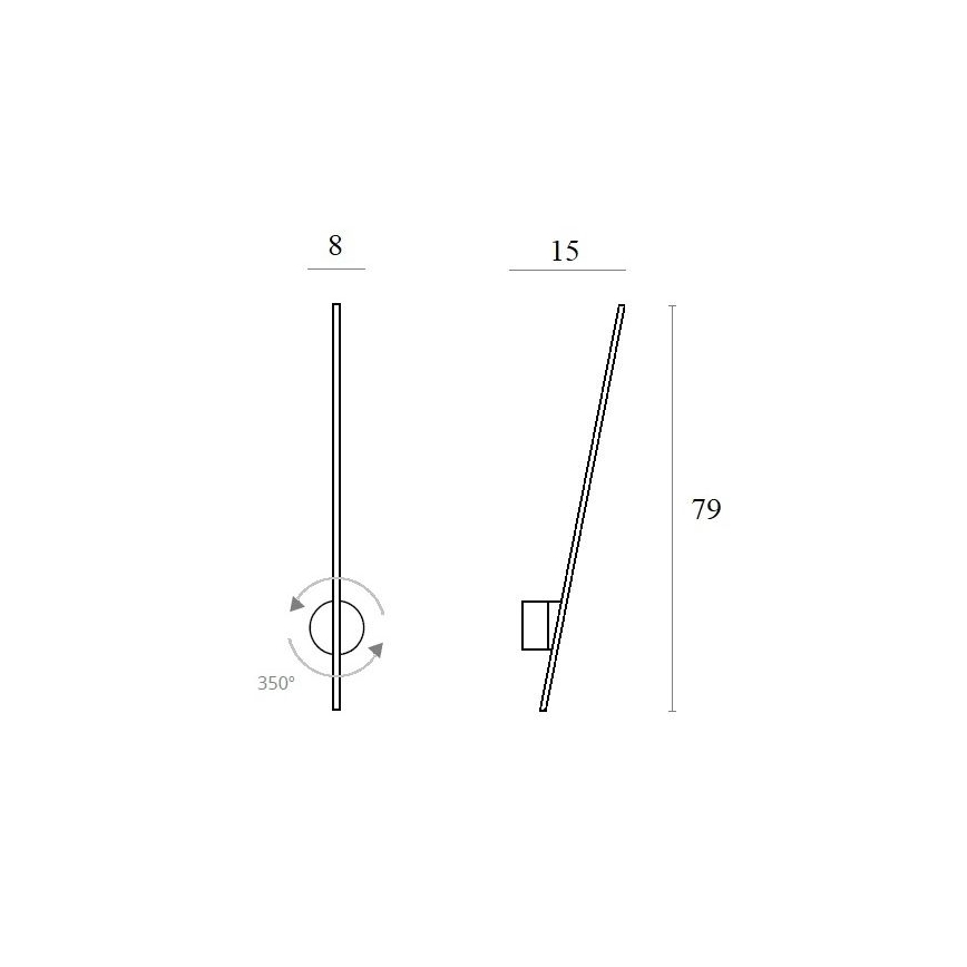 MAXLIGHT W0212 - LED spoljašnje zidno svetlo SPIDER LED/8,4W/230V IP44 belo