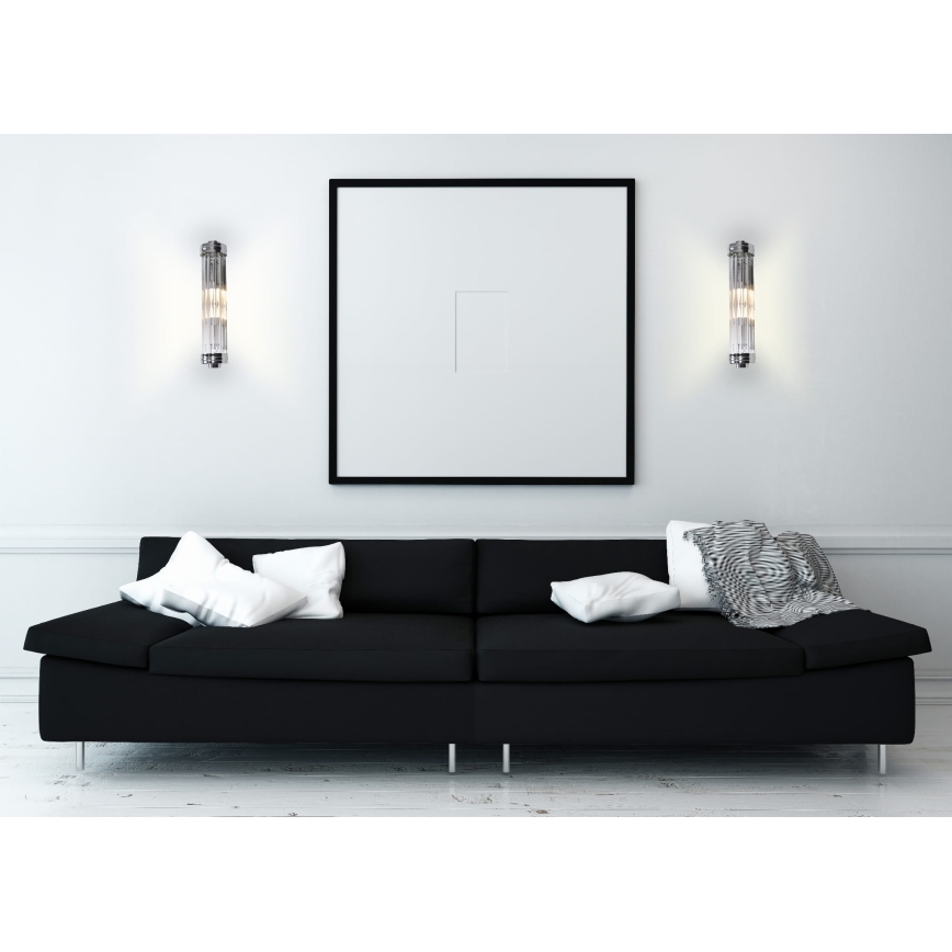 MAXLIGHT W0241 - Zidno svetilo FLORENCE 2xE14/40W/230V sjajni hrom