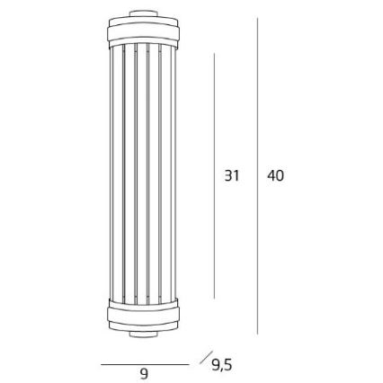 MAXLIGHT W0241 - Zidno svetilo FLORENCE 2xE14/40W/230V sjajni hrom