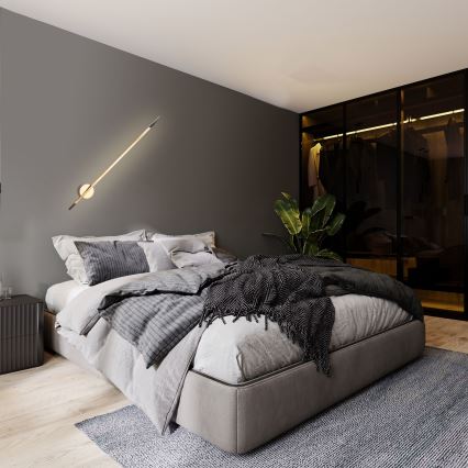 MAXLIGHT W0297 - LED spoljašnje zidno svetlo SPIDER LED/8,4W/230V IP44 zlatna