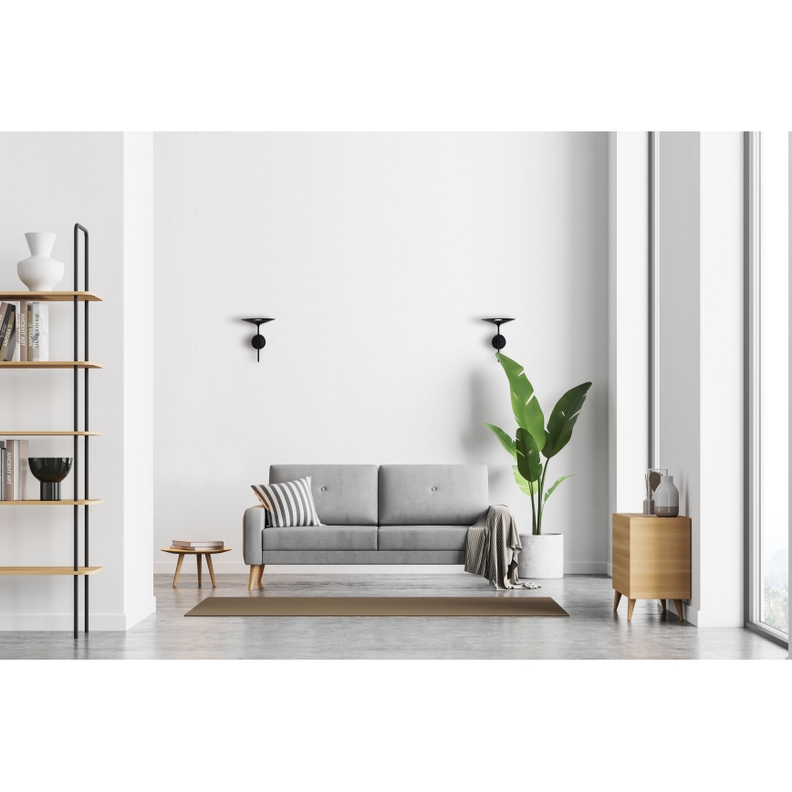 MAXLIGHT W0303 - LED zidna lampa HANA LED/6W/230V crna