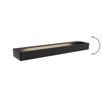 MAXLIGHT W0307 - LED zidno svetlo za kupatilo FLINK LED/12W/230V 45 cm IP44 crno