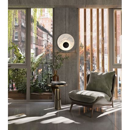 MAXLIGHT W0325 - LED zidno svetlo OYAKA LED/5W/230V prečnik 29 cm belo/crno