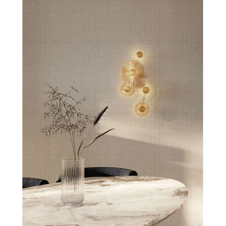 MAXLIGHT W0357 - LED zidno svetlo ALLURE 5xLED/5W/230V zlatna