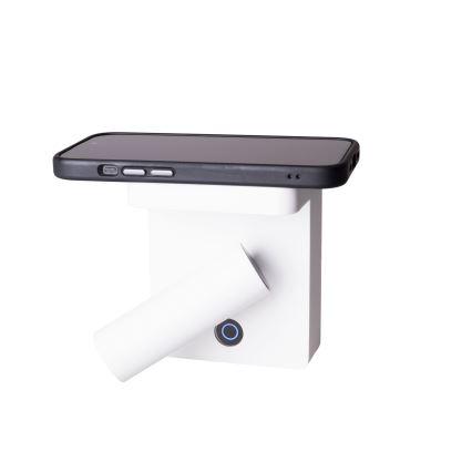 MAXLIGHT W0373 - LED zidna spot svetiljka sa bežičnim punjenjem LOFER LED/7W/230V, bela