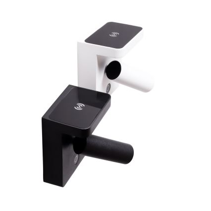 MAXLIGHT W0374 - LED zidna spot svetiljka sa bežičnim punjenjem LOFER LED/7W/230V crna