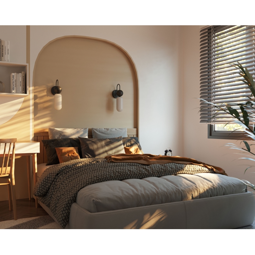 MAXLIGHT W0381 - Zidna lampa ROMA 1xG9/12W/230V crna