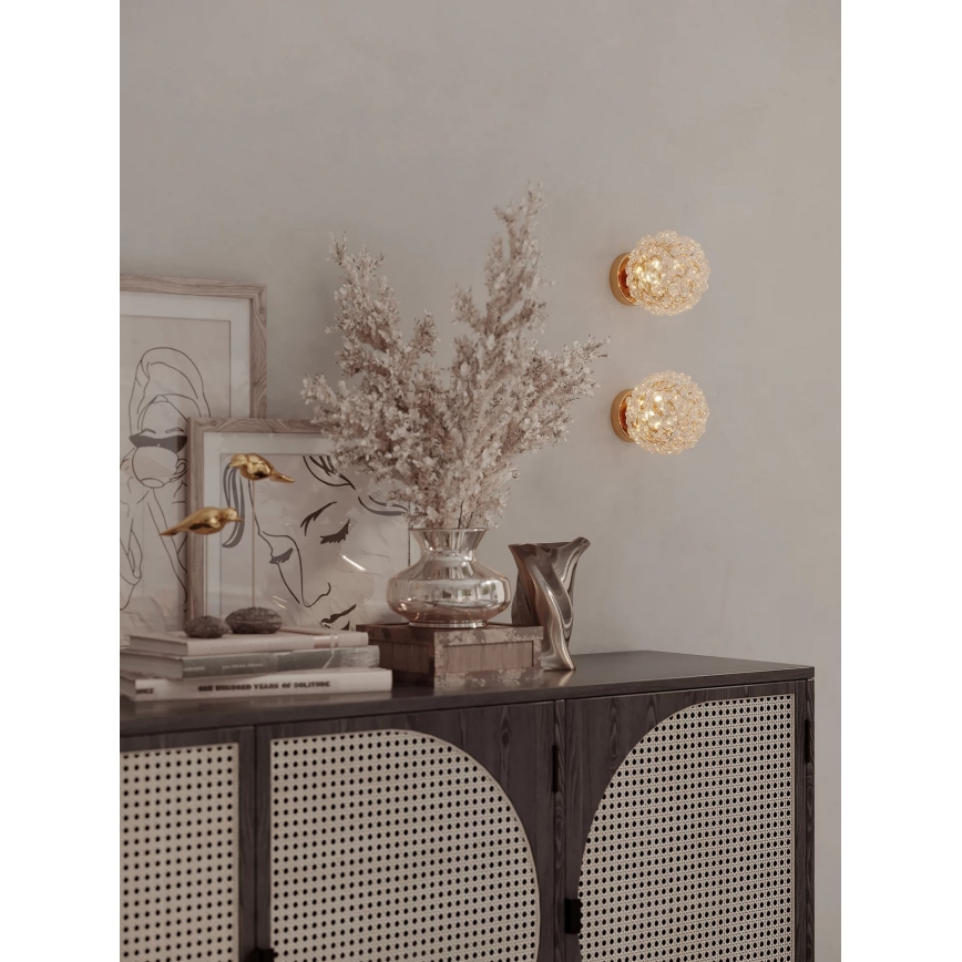 MAXLIGHT W0443 - Zidna lampa RITA 1xG9/5W/230V zlatna