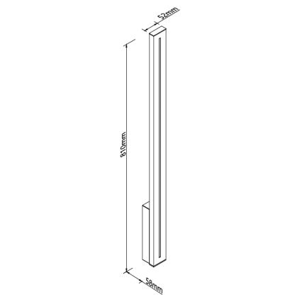 MAXLIGHT W0460 - LED Spoljašnje zidno svetlo MOENA LED/15W/230V CRI 93 IP65 crna