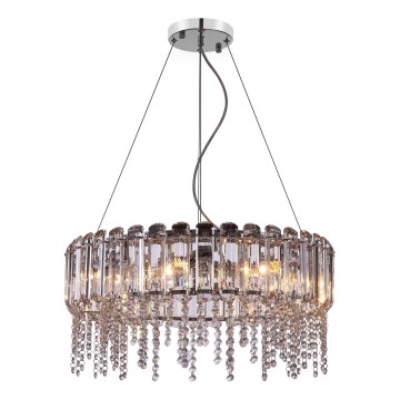 Maytoni MOD097PL-08CH - Luster na sajli HAIL 8xE14/40W/230V prečnik 60,5 cm sjajni hrom