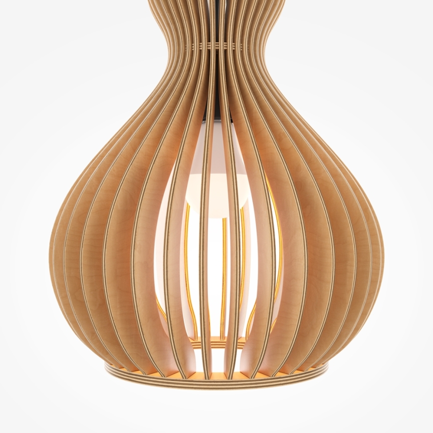 Maytoni MOD192PL-01W1 - Luster na sajli ROOTS 1xE27/40W/230V, prečnik 30 cm, bež