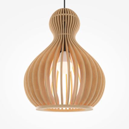 Maytoni MOD192PL-01W1 - Luster na sajli ROOTS 1xE27/40W/230V, prečnik 30 cm, bež