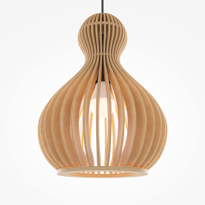 Maytoni MOD192PL-01W1 - Luster na sajli ROOTS 1xE27/40W/230V, prečnik 30 cm, bež