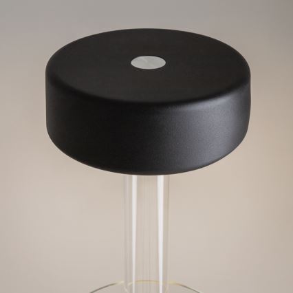 Maytoni MOD229TL-L3B3K1 - prigušiva LED prenosna punjiva stona lampa, LED/3W/5V, 2200-4000K, 2000 mAh, crna/prozirna