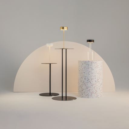 Maytoni MOD229TL-L3B3K1 - prigušiva LED prenosna punjiva stona lampa, LED/3W/5V, 2200-4000K, 2000 mAh, crna/prozirna