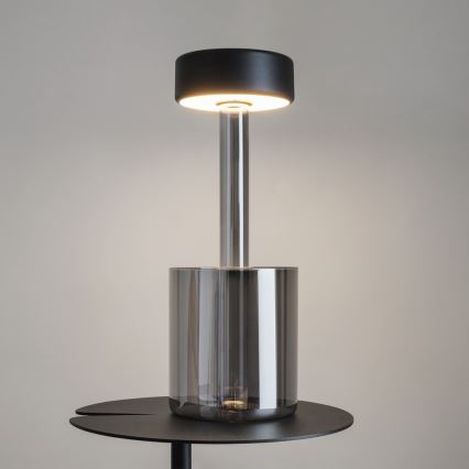 Maytoni MOD229TL-L3B3K3 - LED prigušiva punjiva prenosna stona lampa LED/3W/5V 2200-4000K 2000 mAh crna/siva
