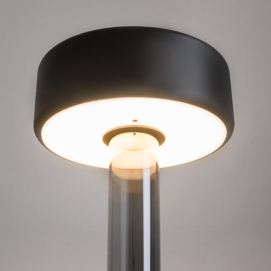 Maytoni MOD229TL-L3B3K3 - LED prigušiva punjiva prenosna stona lampa LED/3W/5V 2200-4000K 2000 mAh crna/siva