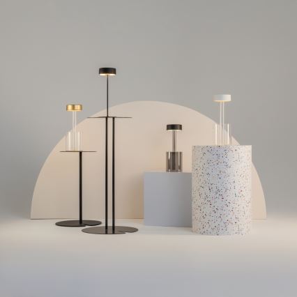 Maytoni MOD229TL-L3B3K3 - LED prigušiva punjiva prenosna stona lampa LED/3W/5V 2200-4000K 2000 mAh crna/siva