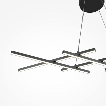 Maytoni MOD244PL-L50BK - LED luster na sajli HALO LED/40W/230V crna