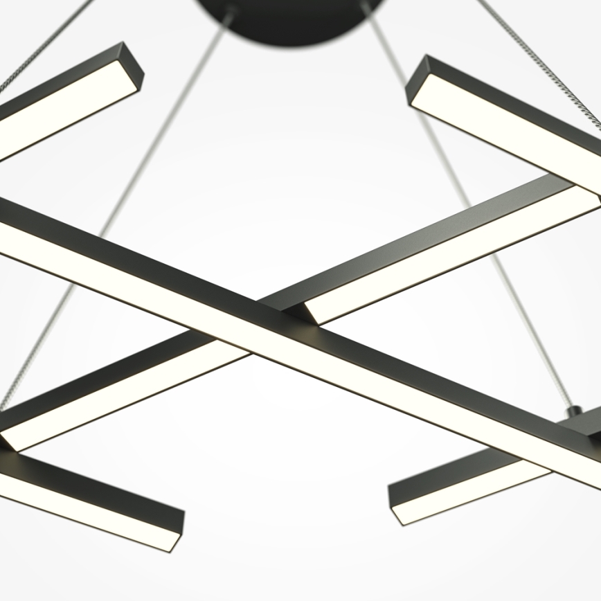 Maytoni MOD244PL-L50BK - LED luster na sajli HALO LED/40W/230V crna