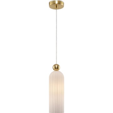 Maytoni MOD302PL-01W - Luster na sajli ANTIC 1xE14/40W/230V zlatna/bela