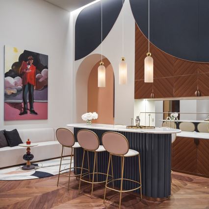 Maytoni MOD302PL-01W - Luster na sajli ANTIC 1xE14/40W/230V zlatna/bela