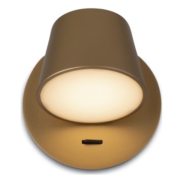 Maytoni MOD421WL-L6BS3K - LED zidna svetiljka PIXEL LED/7W/230V 3000K zlatna