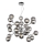 Maytoni MOD545PL-24CH - Luster na sajli DALLAS 24xG9/28W/230V dimno staklo
