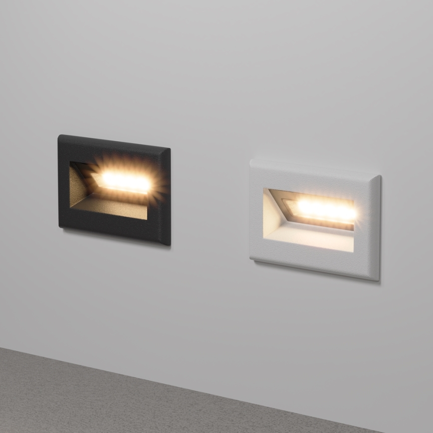 Maytoni O045SL-L3W3K - LED spoljna ugradna svetiljka BOSCA LED/3W/230V 3000K IP65 bela