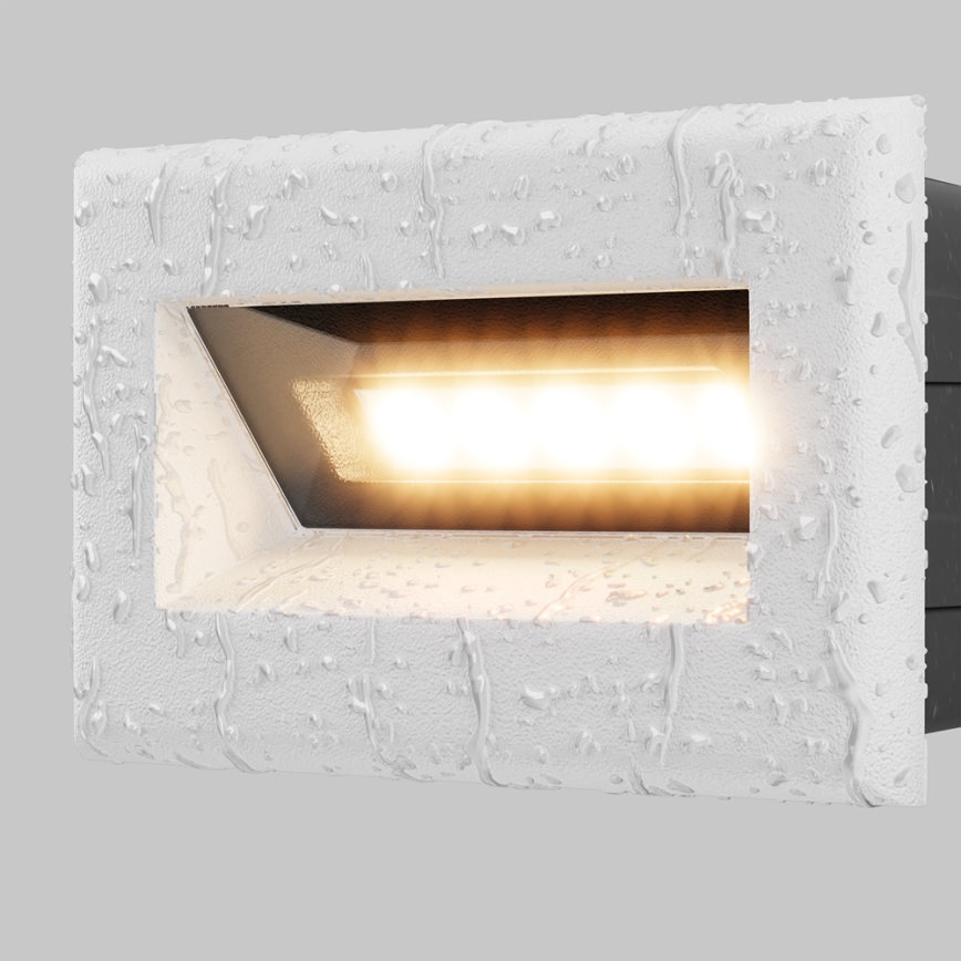 Maytoni O045SL-L3W3K - LED spoljna ugradna svetiljka BOSCA LED/3W/230V 3000K IP65 bela