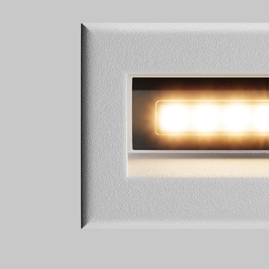 Maytoni O045SL-L3W3K - LED spoljna ugradna svetiljka BOSCA LED/3W/230V 3000K IP65 bela