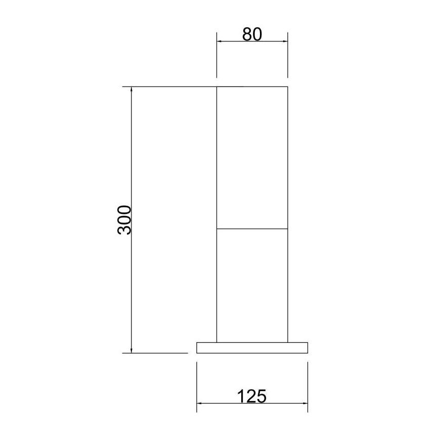 Maytoni O418FL-01B - Spoljašnja svetiljka WILLIS 1xE27/60W/230V 30 cm IP54 crna