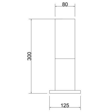 Maytoni O418FL-01GR - Spoljašnja lampa WILLIS 1xE27/60W/230V 30 cm IP54 antracit