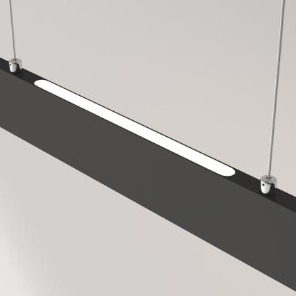 Maytoni P010PL-L23B4K - LED luster na sajli STEP LED/23W/230V 4000K 91 cm crna