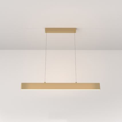 Maytoni P010PL-L23G3K - LED luster na sajli STEP LED/23W/230V 3000K 91 cm zlatni