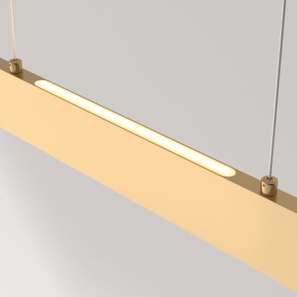 Maytoni P010PL-L23G3K - LED luster na sajli STEP LED/23W/230V 3000K 91 cm zlatni
