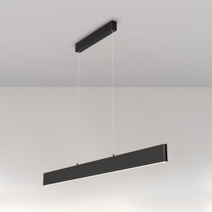 Maytoni P010PL-L30B4K - LED luster na sajli STEP LED/30W/230V 4000K 118,5 cm crna