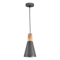 Maytoni P359-PL-140-C - Luster na sajli BICONES 1xE27/60W/230V prečnik 14 cm siva/bež